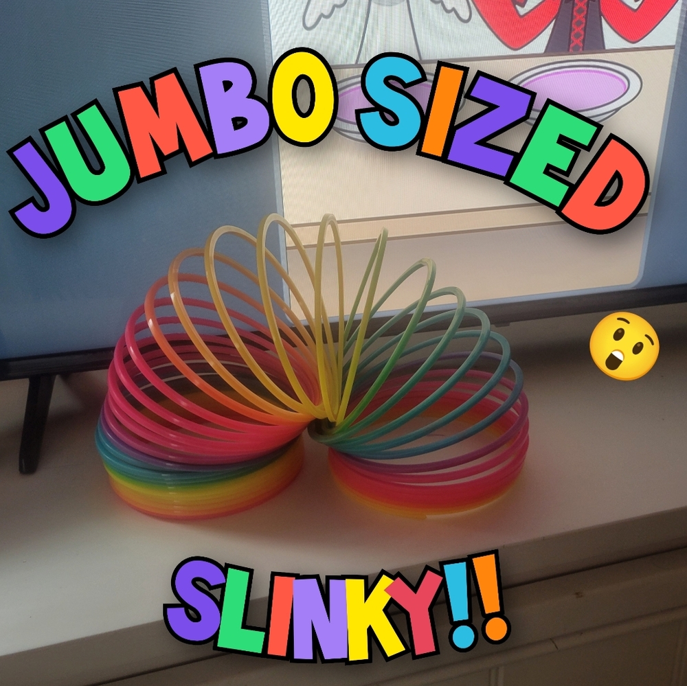 Jumbo Colorful Rainbow Slinky Toy